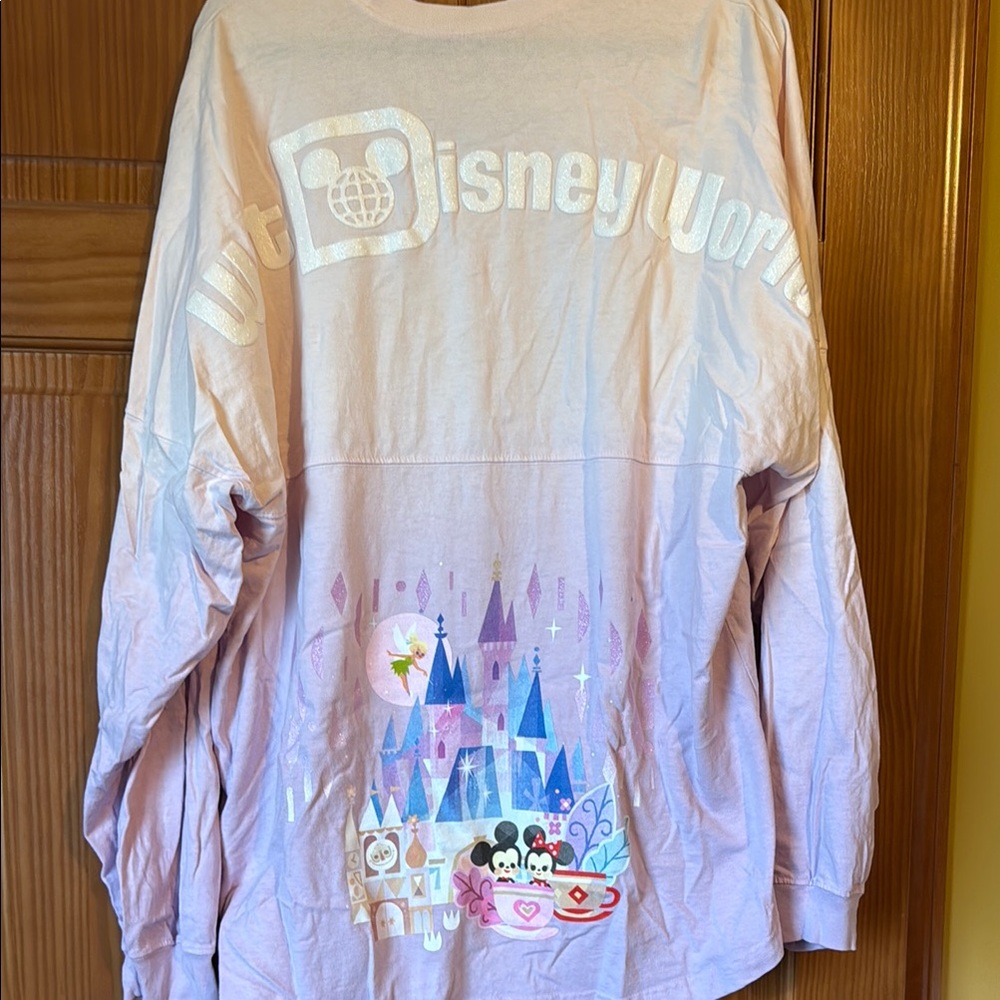 Disney World Magic Kingdom Spirit Jersey.  Pink to Purple ombré nwot